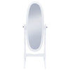 Foyet Wood Adjustable Full Length Cheval Mirror White — product view 3