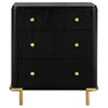 Arini 3-drawer Nightstand Black — product view 3