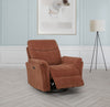 Adler Upholstered Power Swivel Glider Recliner Rust — product view 3