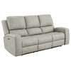 Brickston 2-piece Triple Power Reclining Sofa Set Grey — product view 3