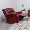 Camila Upholstered Glider Recliner Chair Red — product view 3