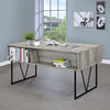 Analiese 63-inch 4-drawer Writing Desk Grey Driftwood — product view 3