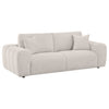 Burnett 3-piece Chenille Upholstered Sofa Set Ivory — product view 3
