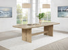 Kailani 110-inch Rectangular Wood Dining Table Beige Oak — product view 3