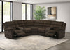 Atkinson Upholstered Reclining Sectional Sofa Chocolate — product view 3