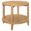 Camillo 3-piece Round Coffee and End Table Set Maple — product view 3