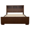 Jessica Eastern King LED Storage Bookcase Bed Cappuccino — product view 3