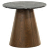 Franklin 2-piece Round Pedestal Coffee Table Set Grey and Dark Brown — product view 3