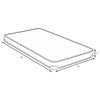 Drover 7-inch Twin Foam Mattress with Built-in Bunkie Board — product view 3