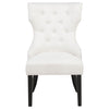 Baney Fabric Upholstered Dining Side Chair Cream and Black — product view 3
