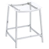 Jovani Acrylic Backless Counter Stool Chrome (Set of 2) — product view 3