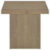 Devar Square Engineered Wood Side End Table Latte — product view 3