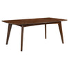 Malone 5-piece Rectangular Dining Table Set Dark Walnut — product view 3