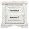 McKinney 2-drawer Nightstand with Dual USB Vintage White — product view 3