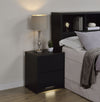 Westpark 2-drawer Nightstand LED Lights and USB Black — product view 3