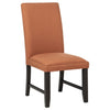 Berning Fabric Upholstered Parson Side Chair Salmon Orange (Set of 2) — product view 3