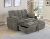Cotswold Upholstered Convertible Sleeper Sofa Bed Dark Grey — product view 3