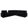 Collins 6-piece Modular Power Reclining Sectional Black — product view 3