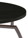 Dacre Round Engineered Wood Top Side End Table Dark Charcoal — product view 3