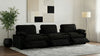 Collins 5-Piece Power Reclining Home Theater Seating Black — product view 3