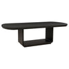 Leandro 9-piece Rectangular Dining Table Set Burnished Black — product view 3