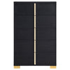 Marceline 5-drawer Bedroom Chest Black — product view 3