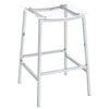 Jovani Acrylic Backless Bar Stool Chrome (Set of 2) — product view 3