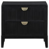 Brookmead 2-drawer Nightstand Black — product view 3