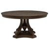 Ridgewell Round Pedestal Dining Table Dark Oak — product view 3