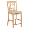 Lavon Wood Counter Height Dining Chair Linen and Light Oak (Set of 2) — product view 3