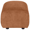 Burnett Chenille Upholstered Ottoman Burnt Orange — product view 4