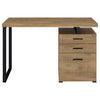 Brennan 47-inch 3-drawer Office Computer Desk Mango — product view 4