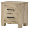 Oakglen 2-drawer Nightstand Bedside Table Weathered Oak — product view 4