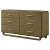Amsbury 6-drawer Dresser Cabinet Nutmeg — product view 4