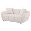 Destino Chenille Upholstered Splayed Arm Loveseat Greige — product view 4