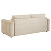 Amador 2-piece Chenille Upholstered Track Arm Sofa Set Camel — product view 4