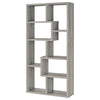 Theo 71-inch 6-shelf Bookshelf Grey Driftwood — product view 4