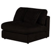 Blaine Upholstered Armless Chair Chocolate — product view 4