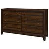 Welsley 6-drawer Dresser Cabinet Walnut — product view 4