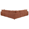 Elysia 5-piece Fabric Upholstered Modular Sectional Sofa Coral — product view 4