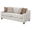 Christine Upholstered Sloped Arm Sofa Beige — product view 4