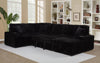 Devonshire Sleeper Sectional Sofa Storage Chaise Black — product view 4