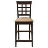 Gabriel Lattice Back Counter Chair Cappuccino (Set of 2) — product view 4