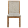 Bruner Upholstered Side Chair Natural Brown (Set of 2) — product view 4