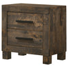 Woodmont 2-drawer Nightstand Rustic Golden Brown — product view 4