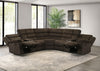 Atkinson Upholstered Reclining Sectional Sofa Chocolate — product view 4
