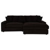 Blaine Upholstered Reversible Chaise Sectional Sofa Chocolate — product view 4