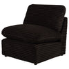 Collins Modular Armless Chair Chocolate Brown — product view 4