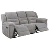 Gilson 3-piece Chenille Upholstered Reclining Sofa Set Grey — product view 4