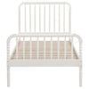 Jones Wood Twin Open Frame Bed White — product view 4